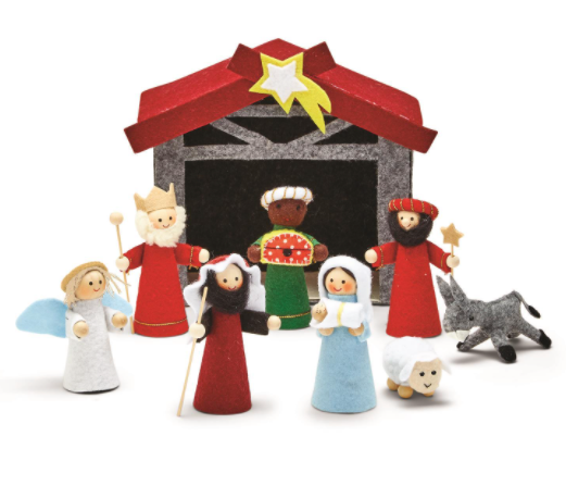 9Pc Felt Nativity Set