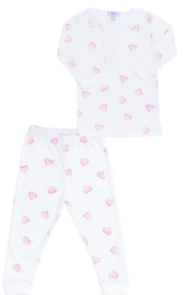 Heart Print Baby Pajamas