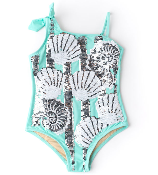 flip sequin 1pc - mint shells