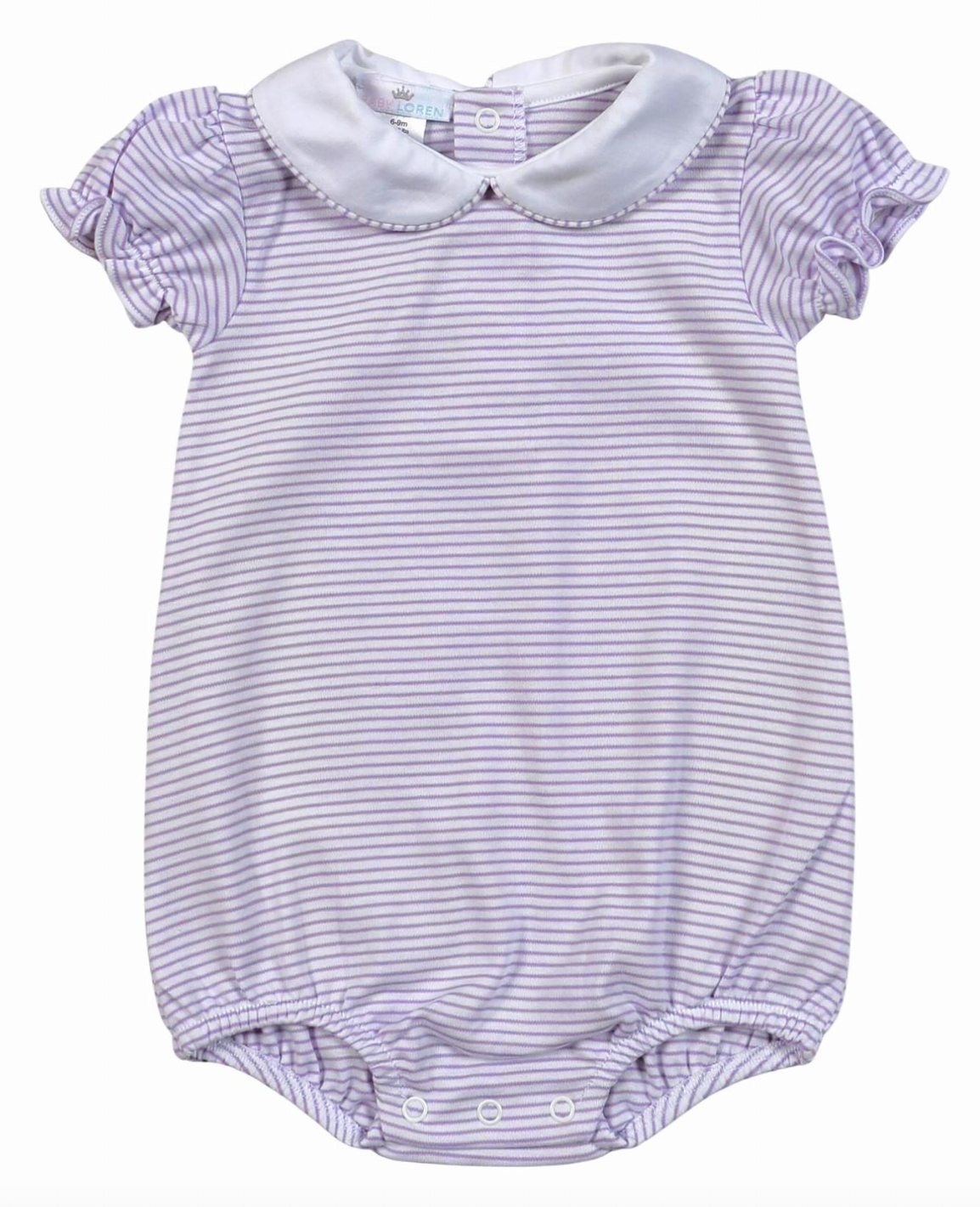 PURPLE STRIPES BABY COLLAR Bubble PLS-330