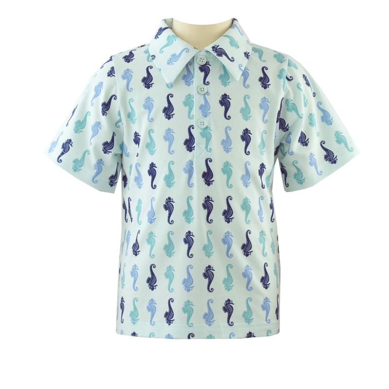 Seahorse Aqua Polo