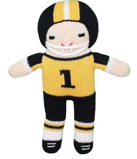 Football Player black and gold 12"