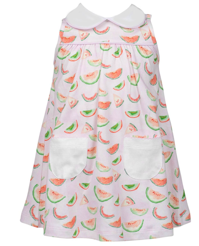 Pima Melon Yoke Dress