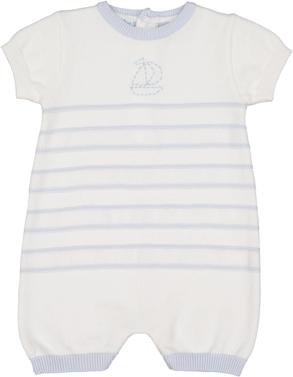Knit Sailboat Shortall- Infant