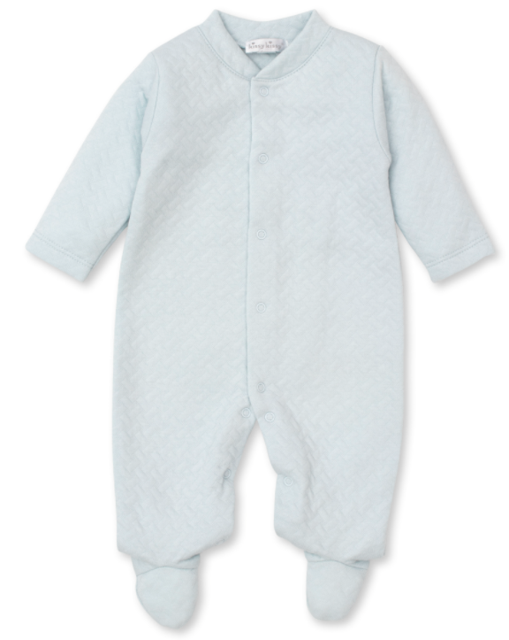 Jacquard Footie - Light Blue
