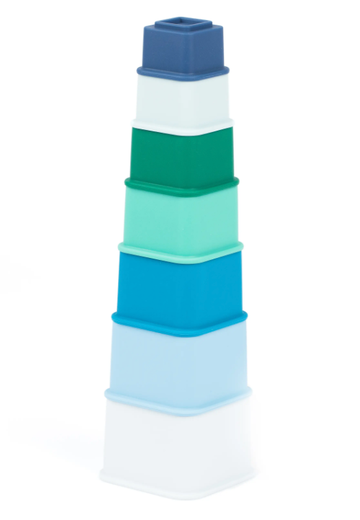 Cool Blue Happy Stacks