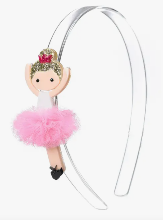 Ballerina Pink Tutu blonde Gold Hair Headband