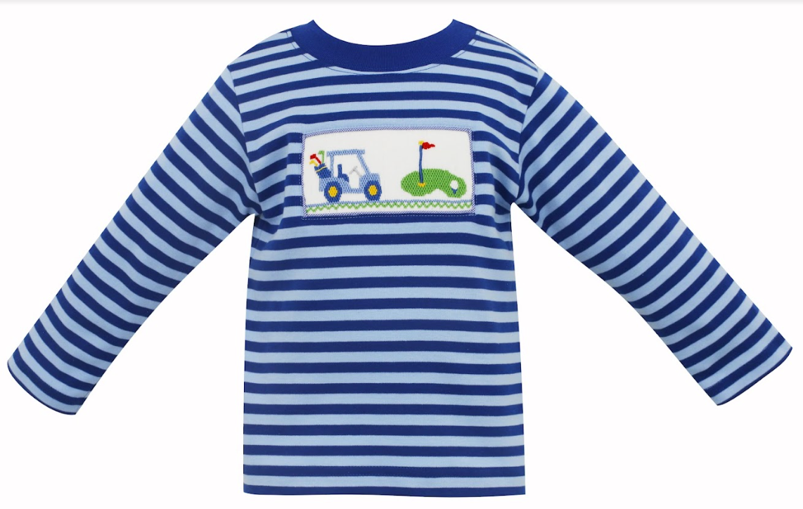 Golf Stripe Knit T-Shirt 301P