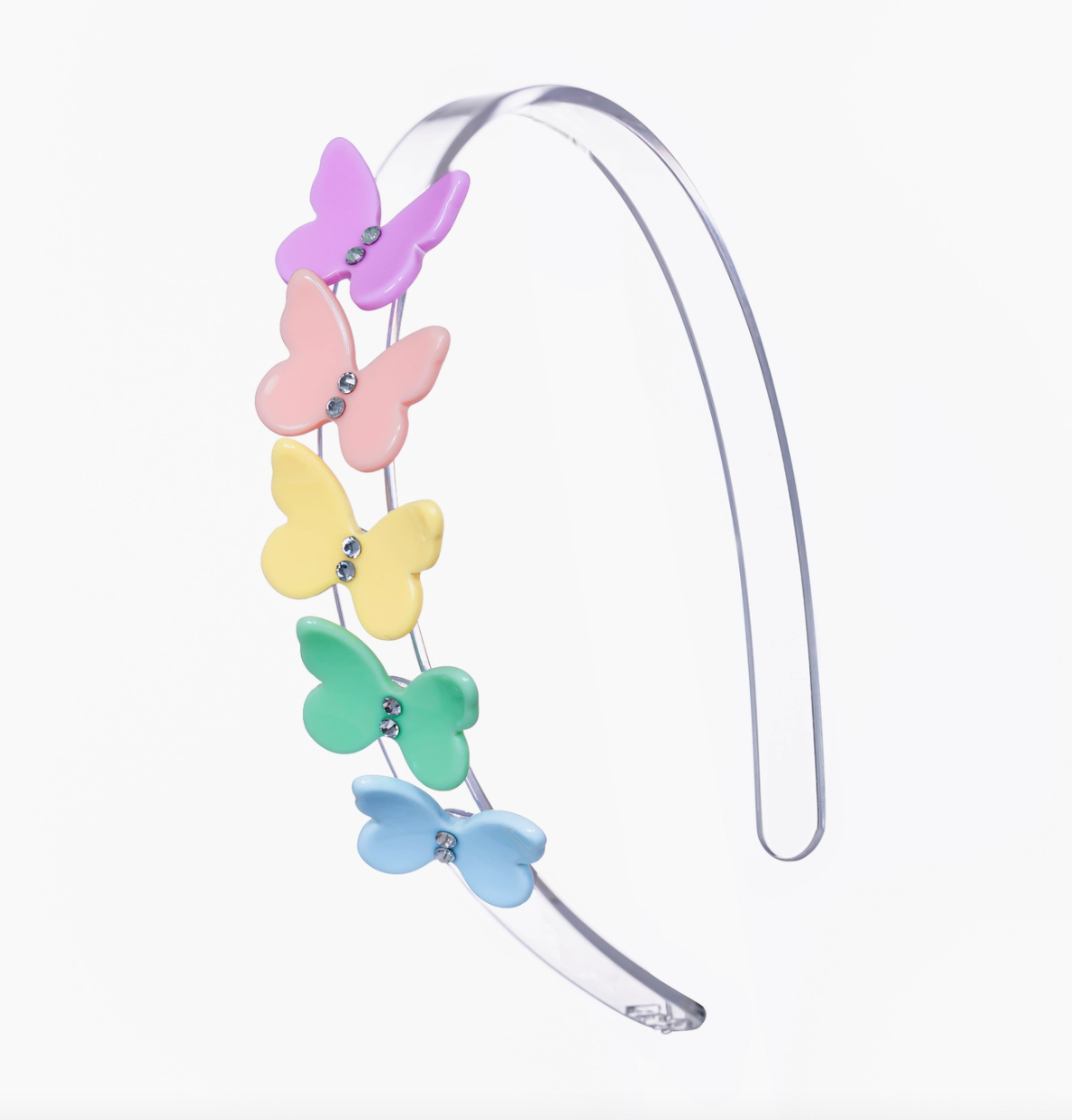 Pastel Color Multi Butterfly Headband
