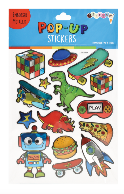 Toys & More Pop-Up Stickers