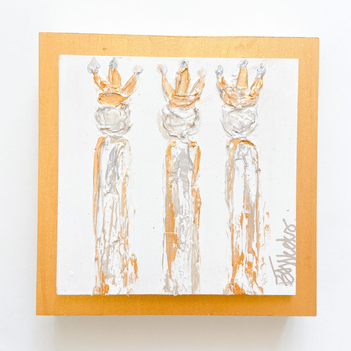 Wisemen on Wood Panel
