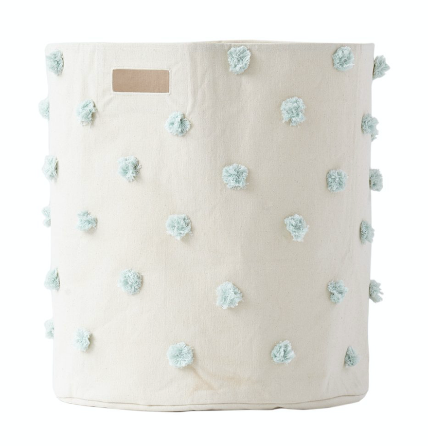 Pom Pom Hamper Blue