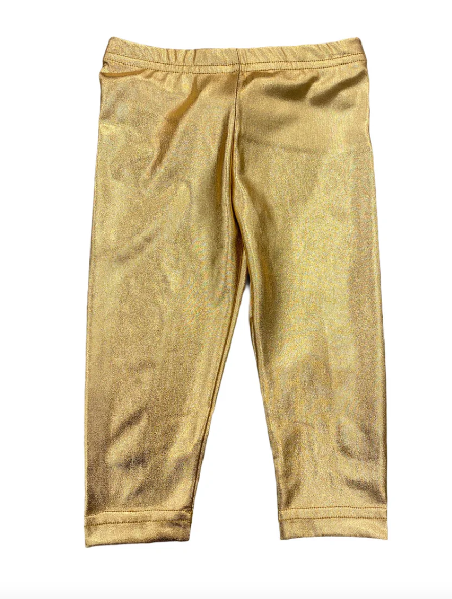 Gold Lame Leggings