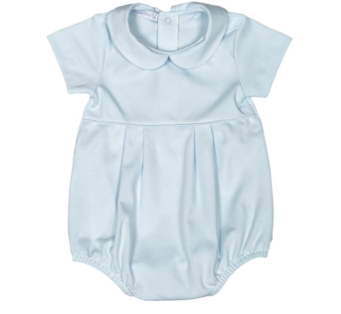 Blue Round Collar Pima Bubble