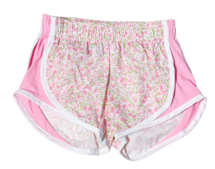 Athletic Short Pink Floral Pink side