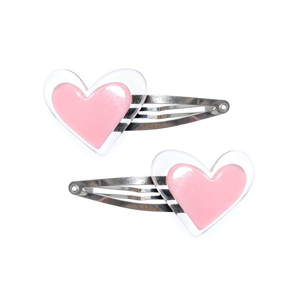 Soft Pink heart clip