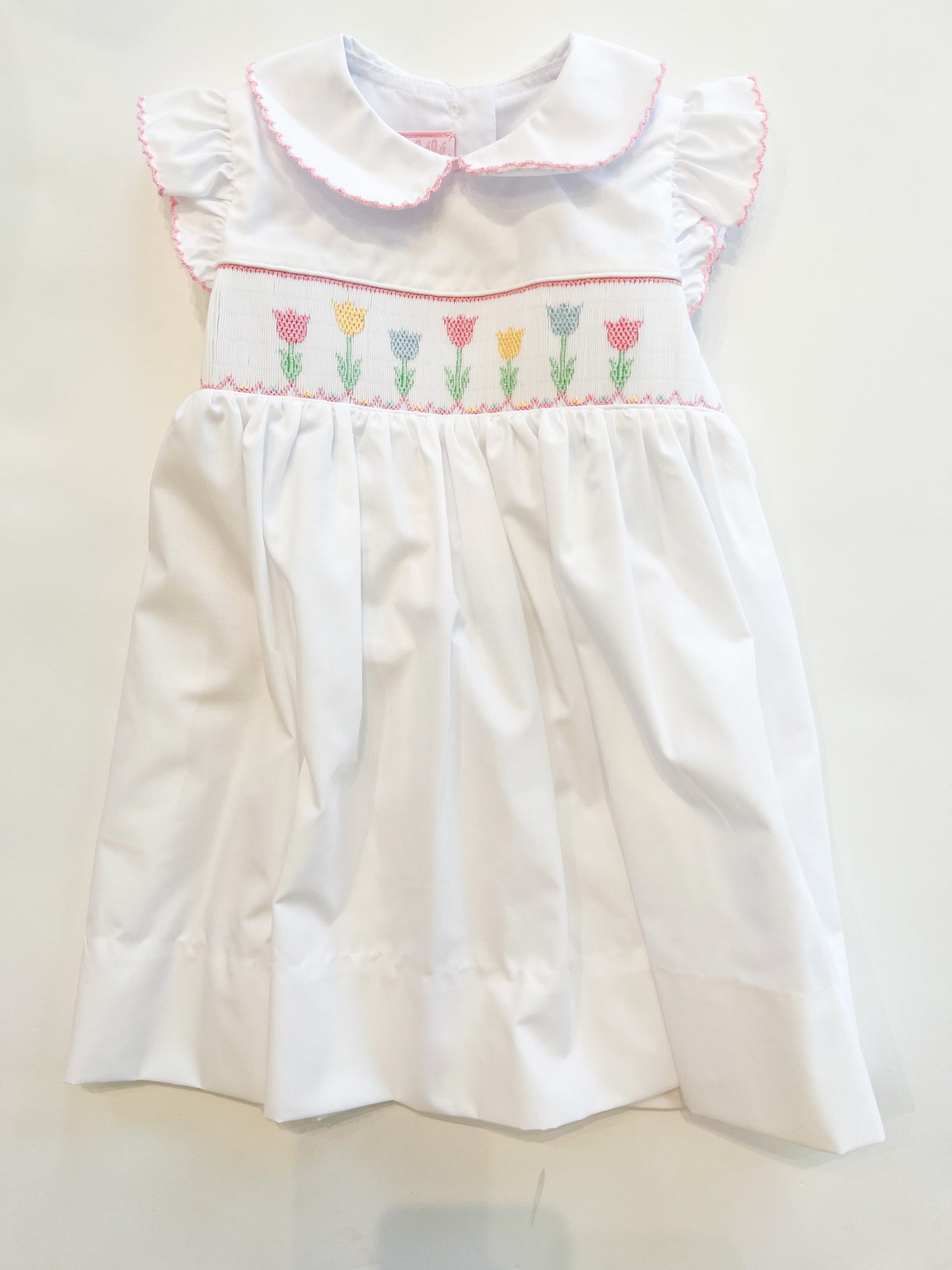 Tulips Dress White Poplin
