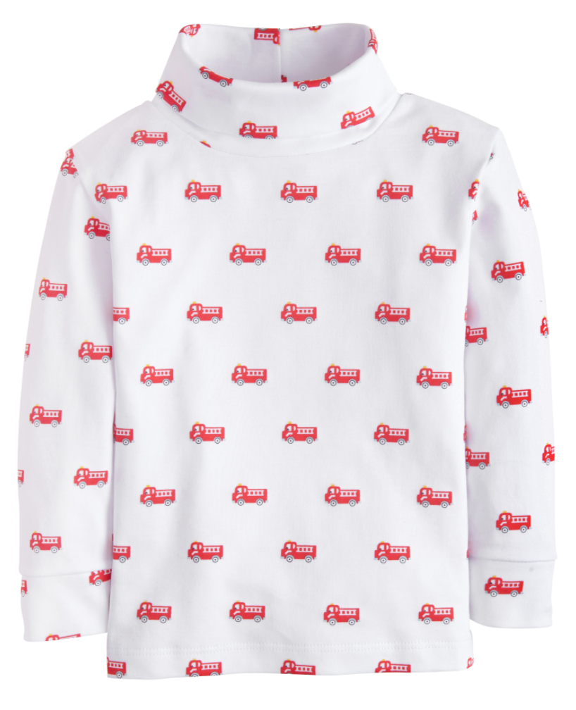 Firetruck Printed Turtleneck