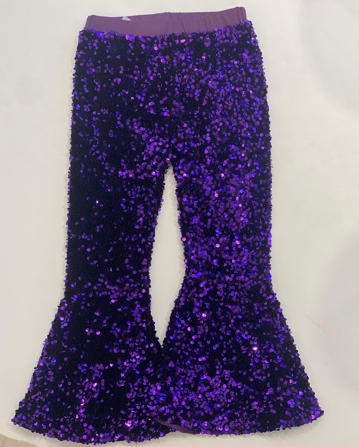 Sequin Gogo Pants Purple