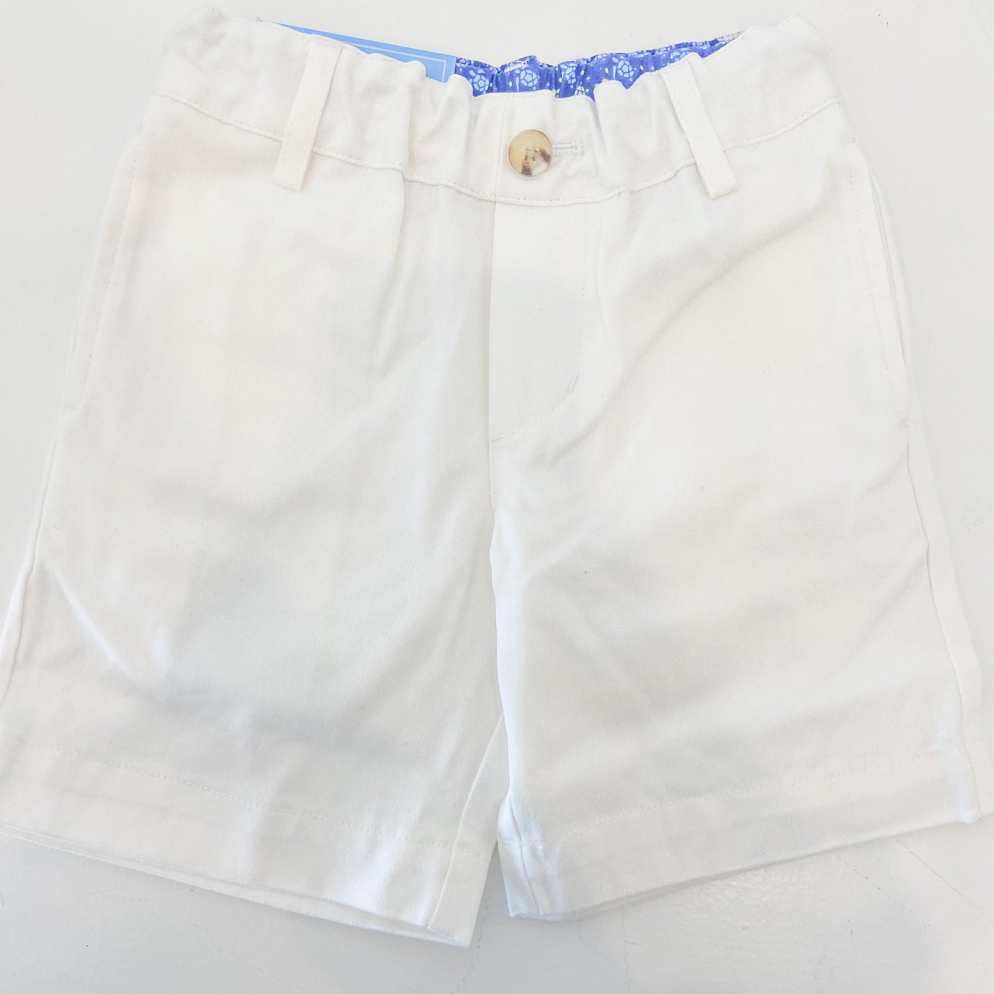 White Twill Shorts
