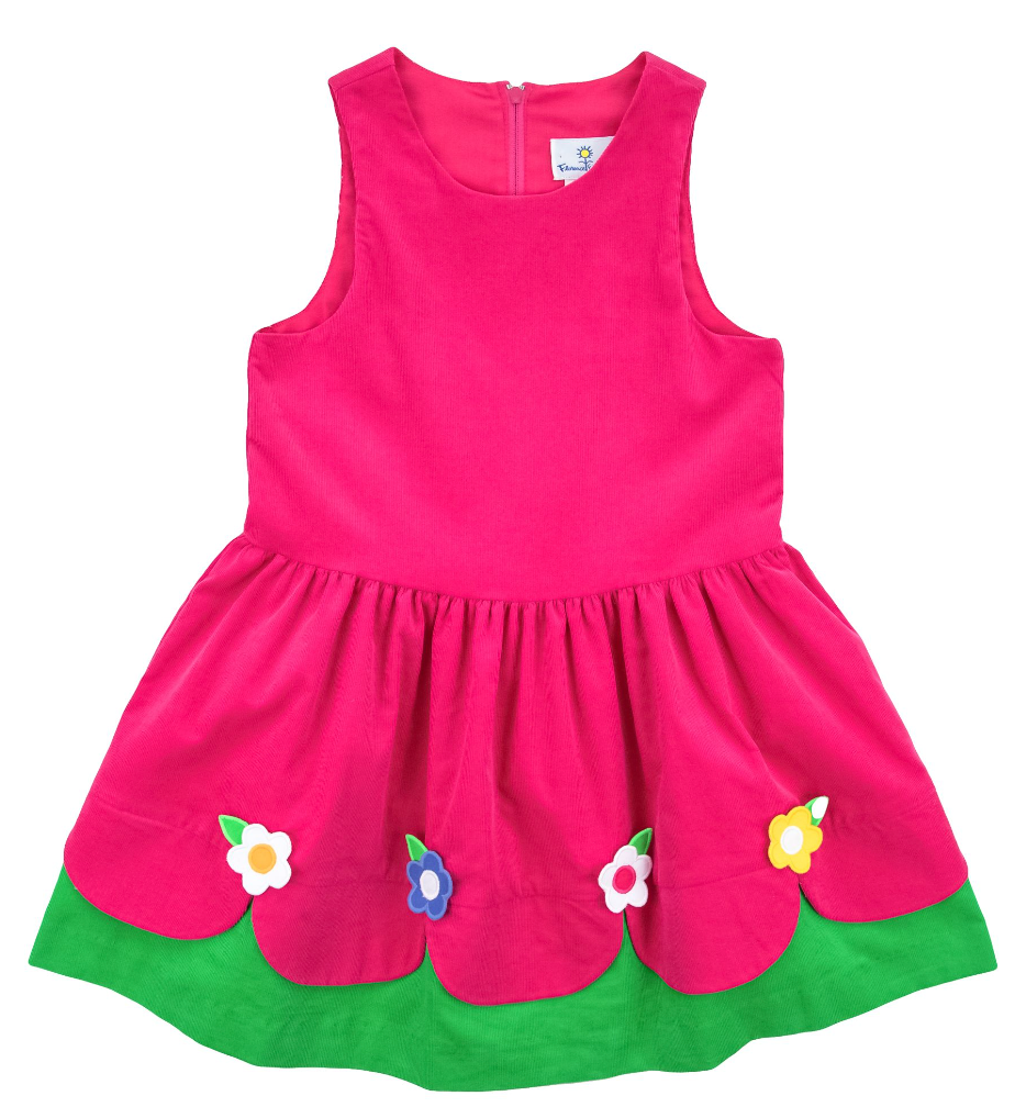 Corduroy Jumper with Flowers 4226