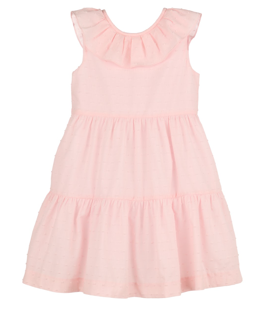 Swiss Dot Tiered Dress 8355