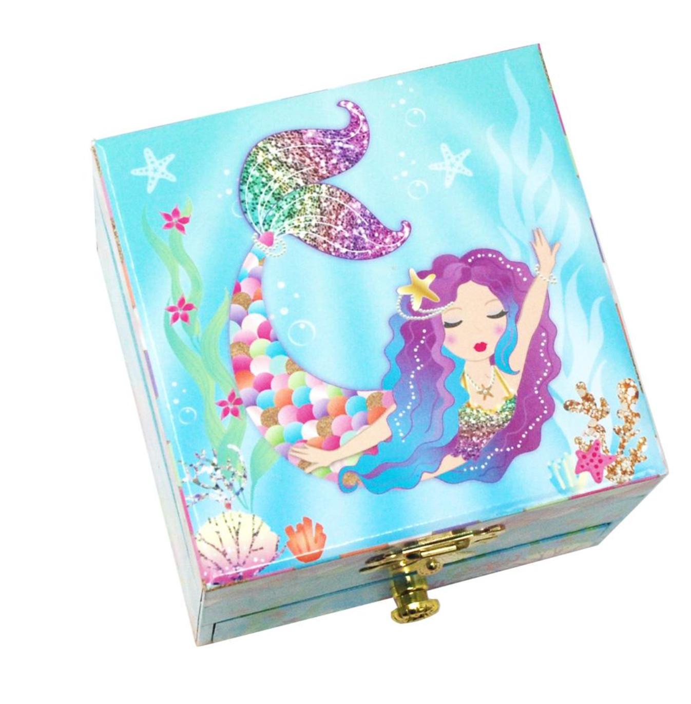 Rainbow Mermaid Music Box