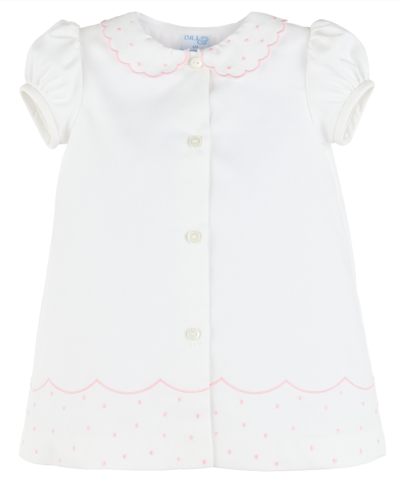 Scallops Daygown Pink