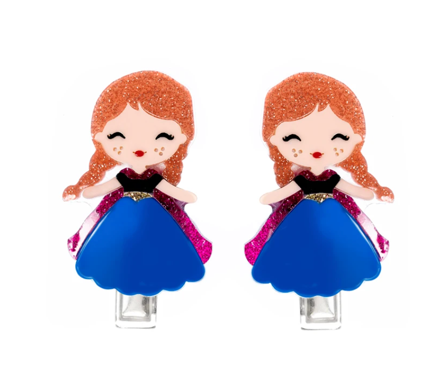 Cute Doll Alligator Clips - Ana