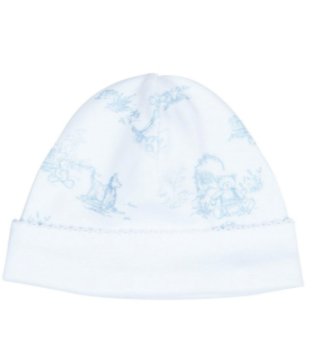 Blue Toile Hat