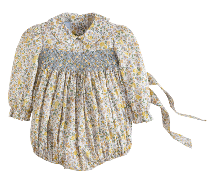 Smocked Charlotte Bubble Autumn Floral