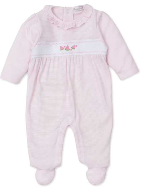 Classic Treasures Footie Stripe Watermelon