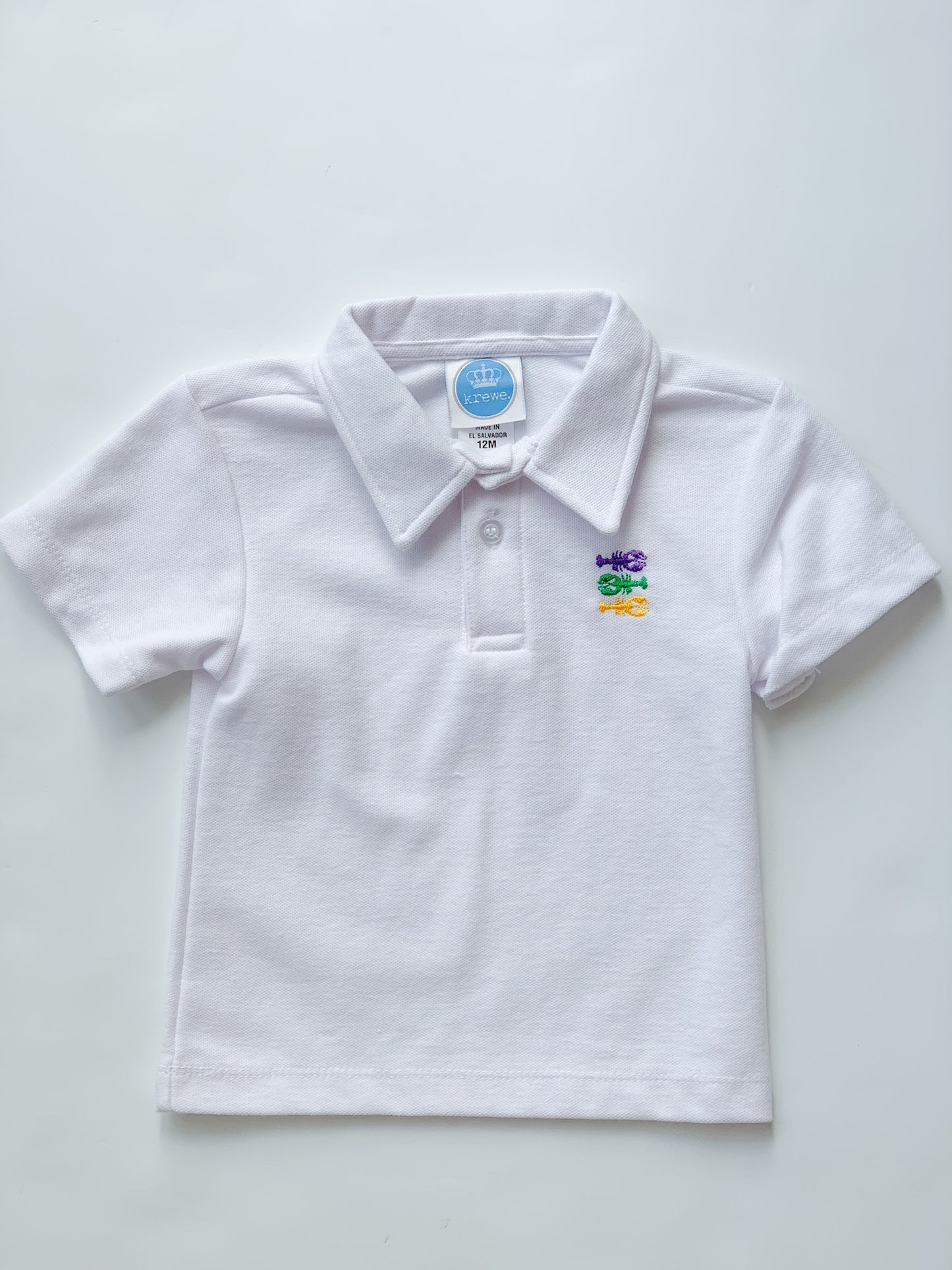Crawfish Mardi Gras Polo - 4-6 Boys