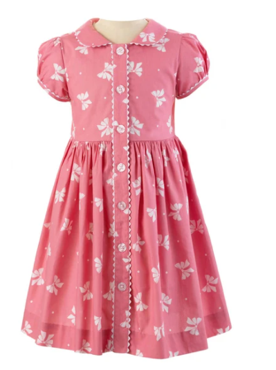 Bow Button Front Dress