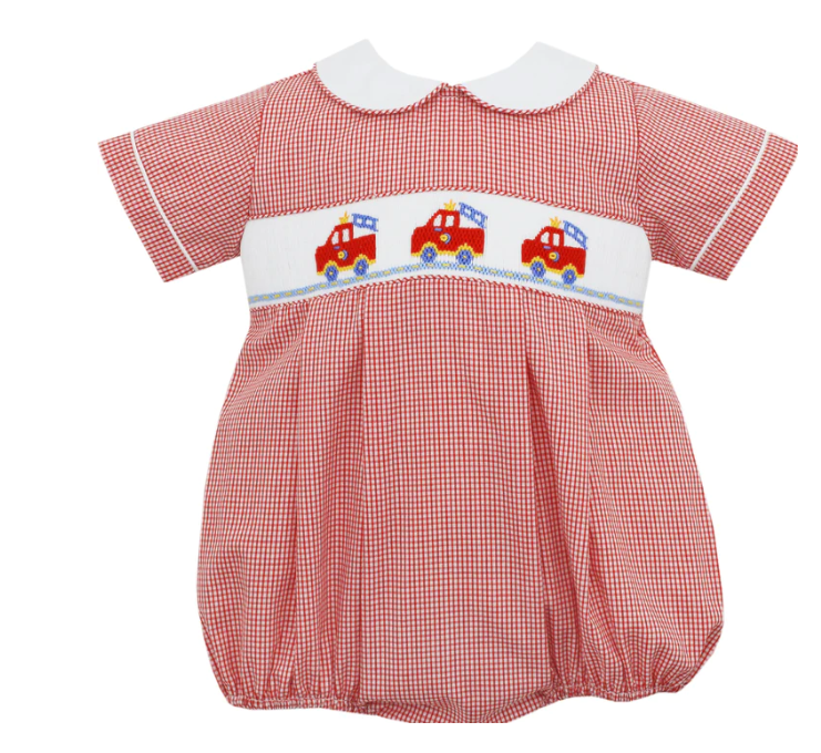 Firetruck Bubble - Red Check