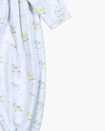 My Sweet Rocking Horse Pima Converter Gown Blue