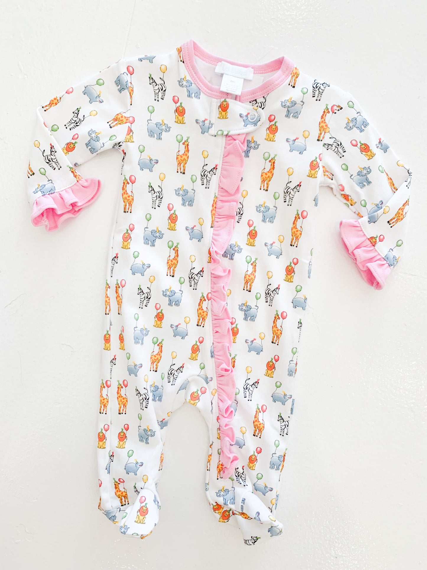 Animal Party LS Girls Footies