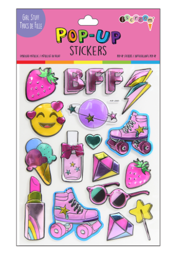 Girl Stuff Pop-Up Stickers