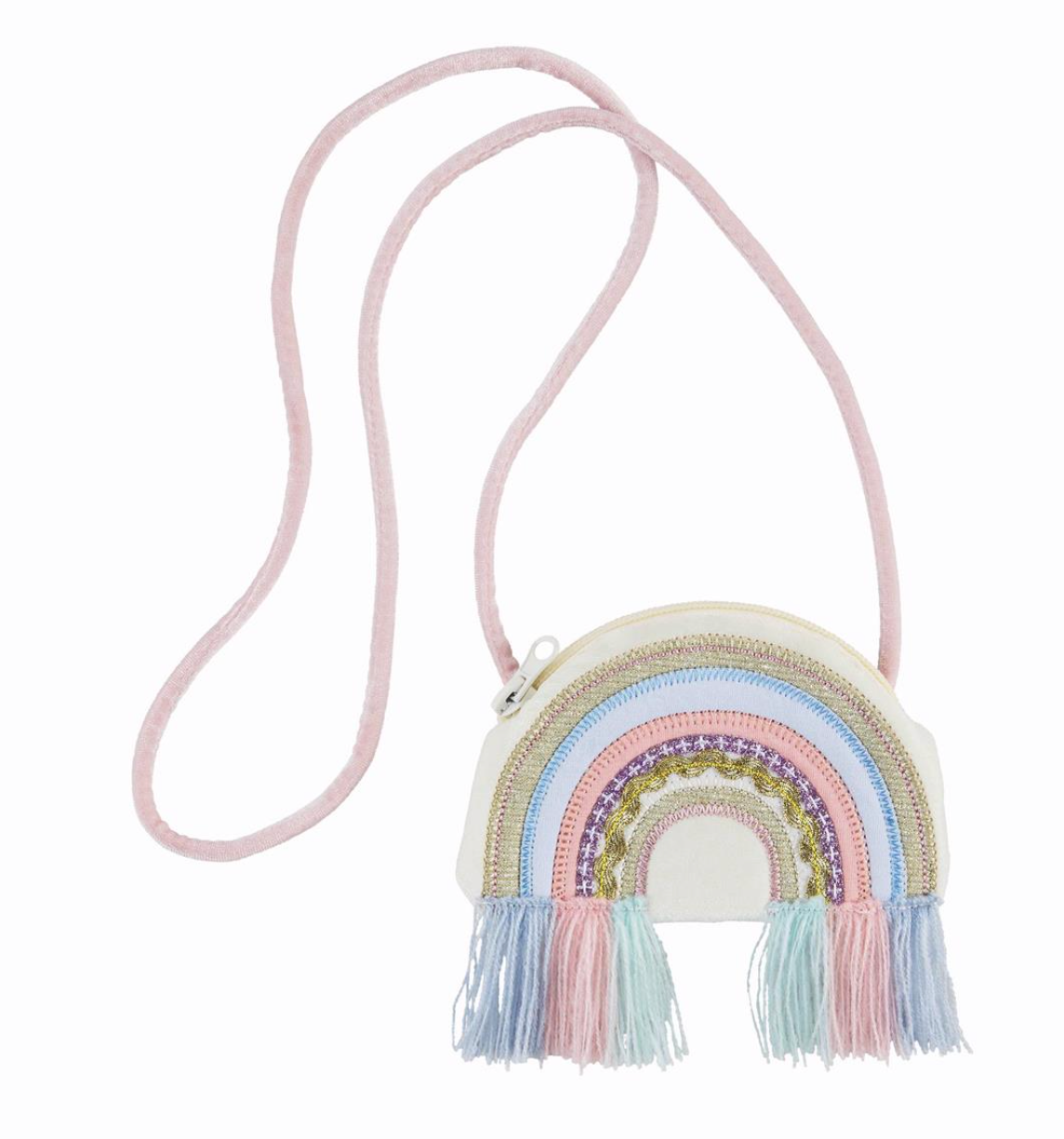 PINK STRAP RAINBOW PURSE