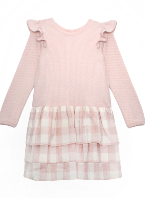 Make Me Smile Pink Knit Dress