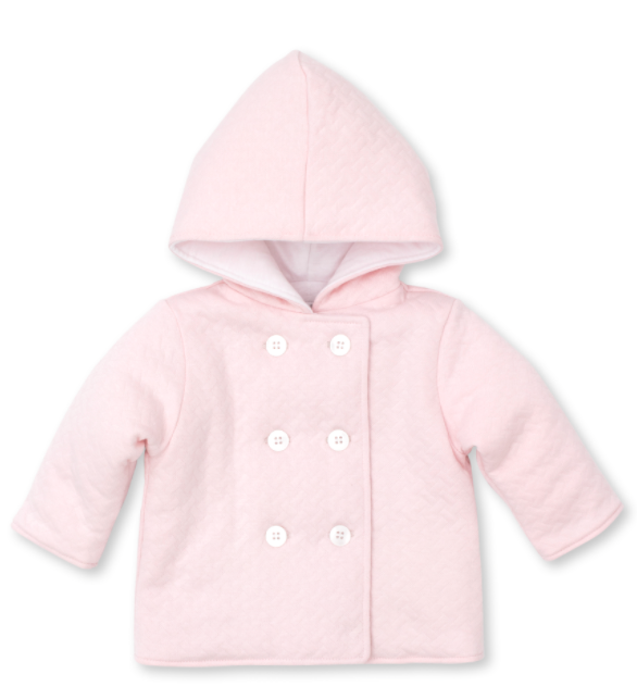 Jacquard Padded Jacket - Light Pink