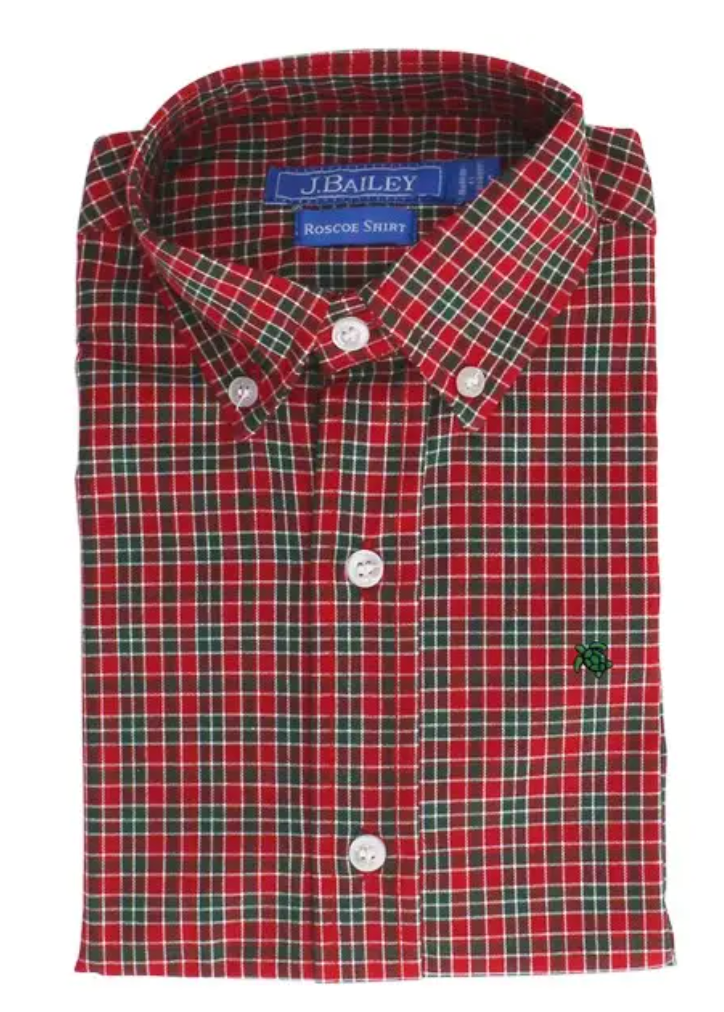 Roscoe Long Sleeve Button Down Noel Plaid