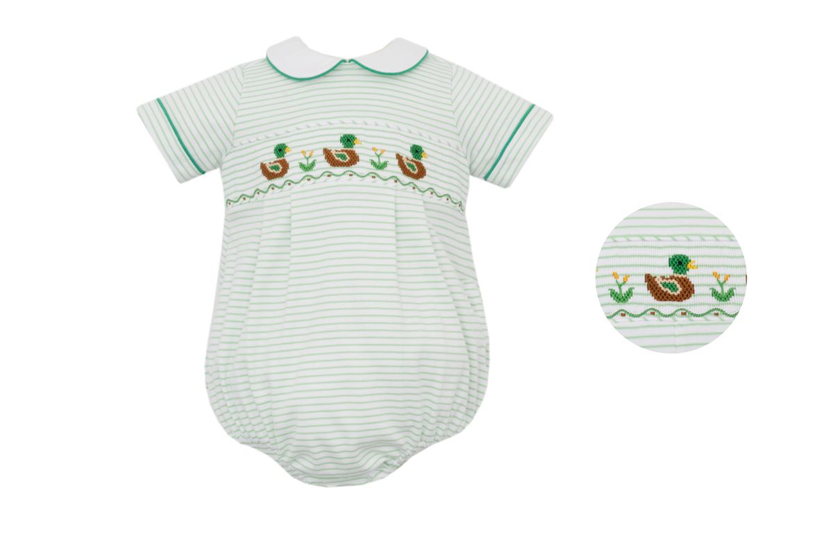 MALLARD DUCK BOY'S - Green Stripe Bubble