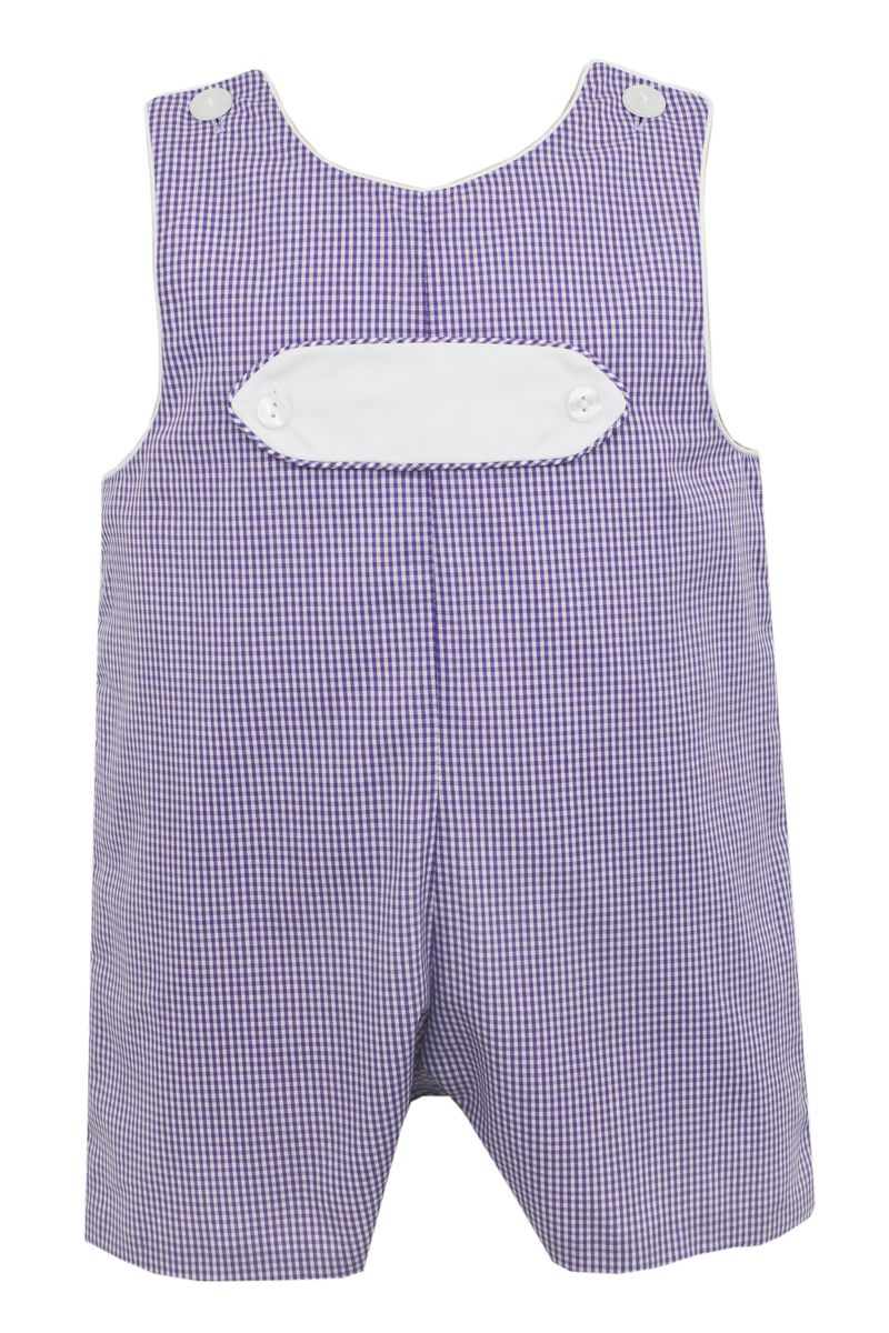 PURPLE GINGHAM - Boy's Jon Jon