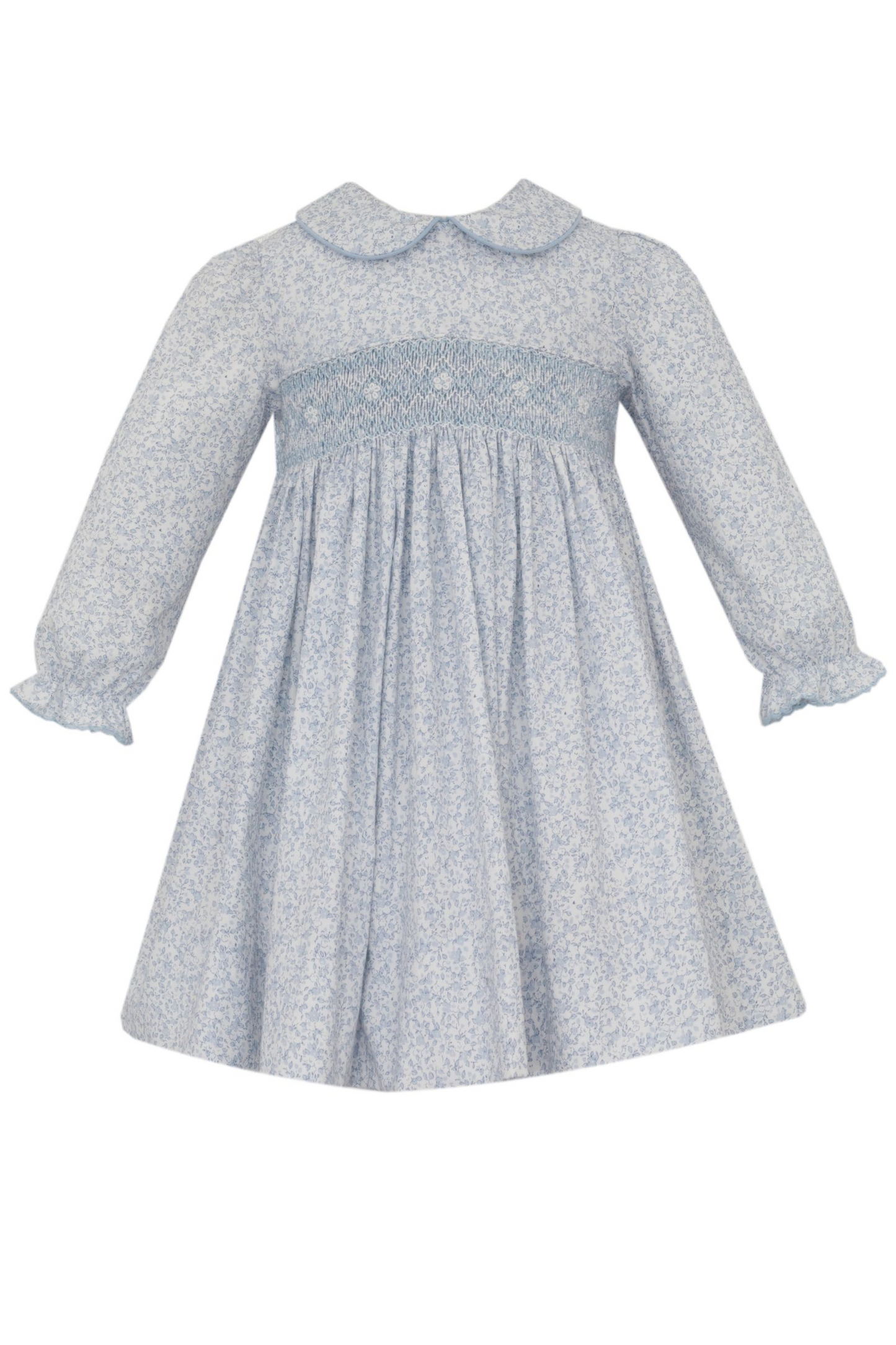 Grace - Light Blue Liberty Print Dress L/S 103DL