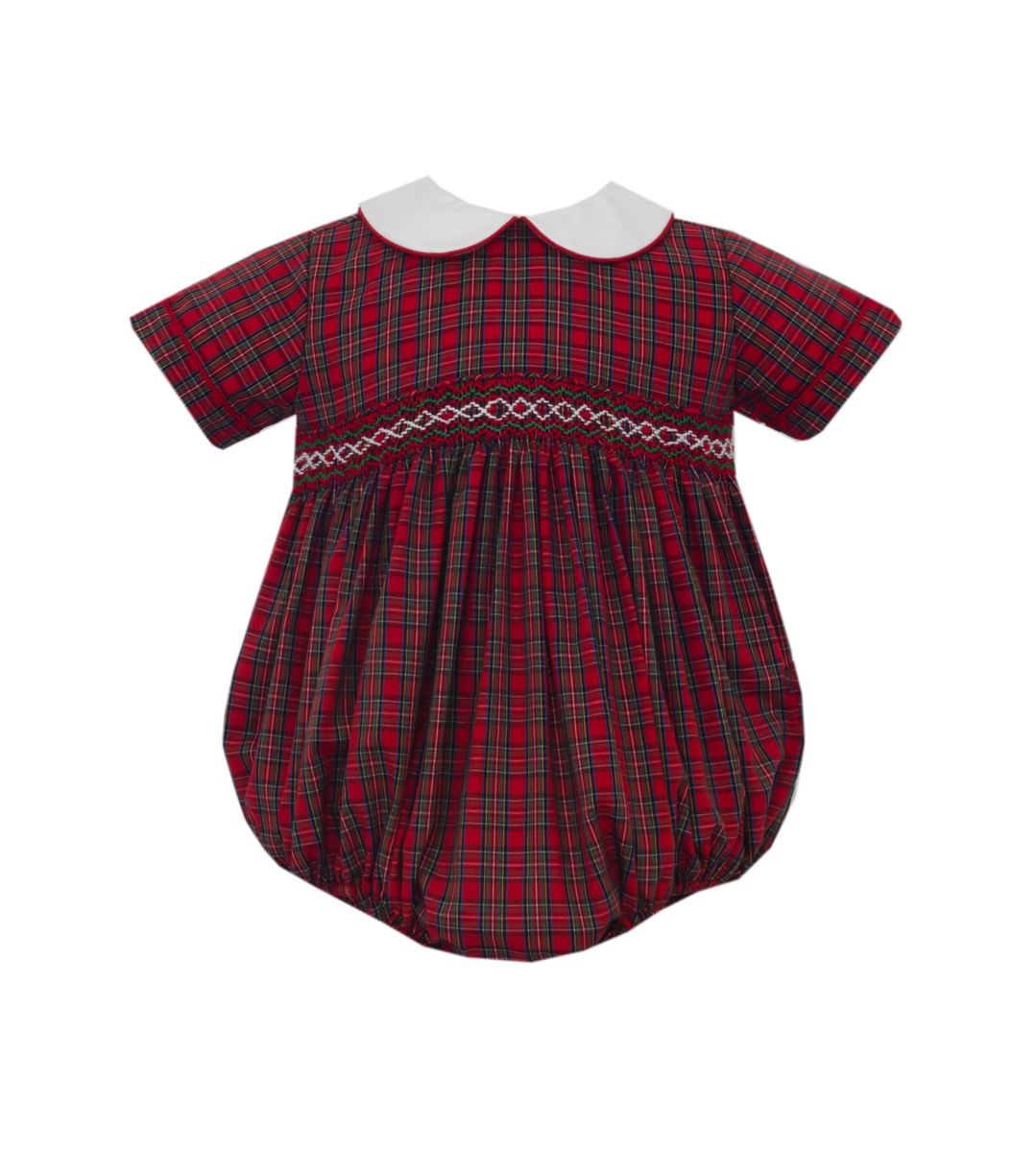 Charles - Red Plaid Boy's Short Bubble S/S 111BB