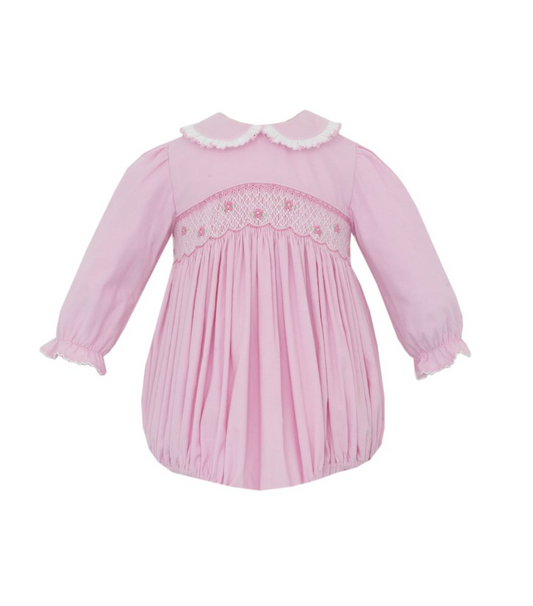 Charlotte - Pink Corduroy Girl's Short Bubble L/S 100F