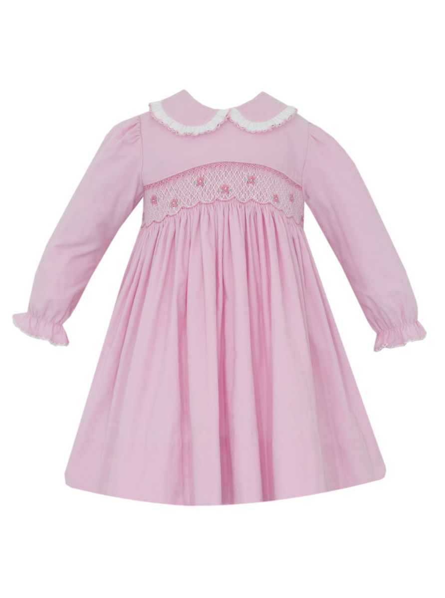 Charlotte - Pink Corduroy Dress L/S 100DL