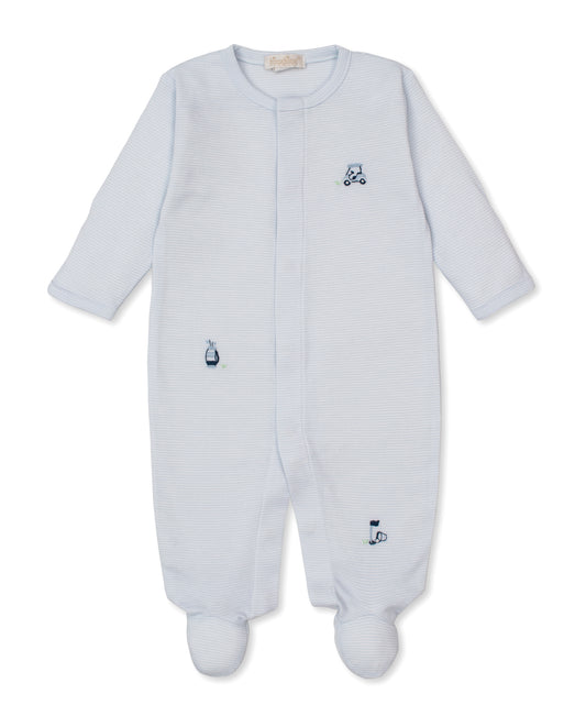 Premier Golf Championship Striped Footie w/Hand Embroidery