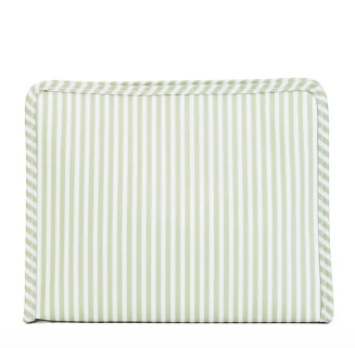 Roadie Large Zip Pouch - Pimlico Stripe Sage